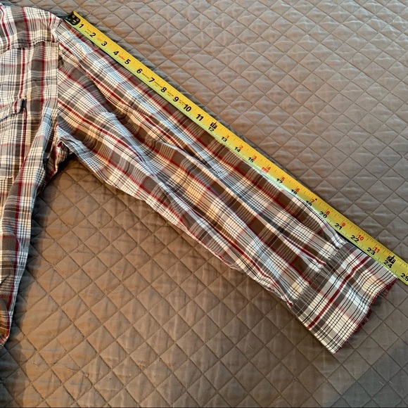 ROOTS 73 men’s size large plaid shirt - Picture 7 of 8